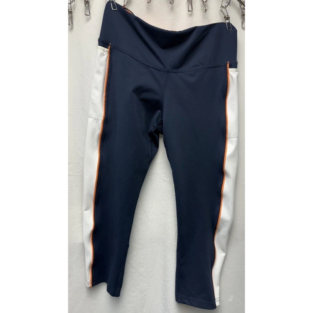 Brooks Greenlight Capri - Navy‎ & Nectar - Active Capri Legging- Size Small